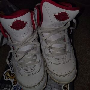 Jordan Kids Shoes - White and Red
